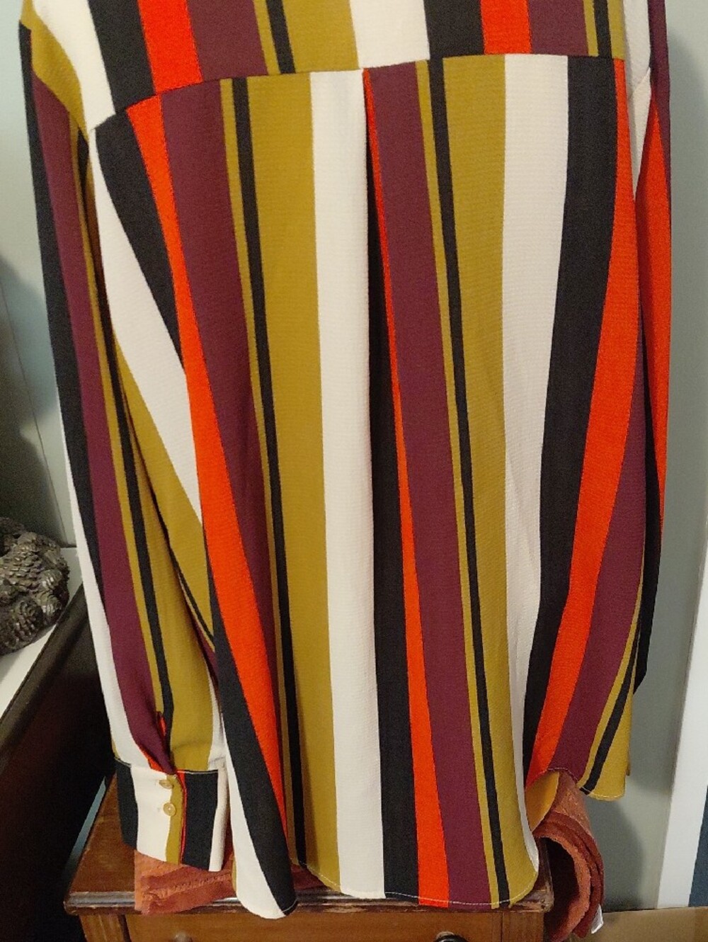 Moa Moa Multicolor Striped Top with Mustard, Black & Cream - Picture 9 of 13